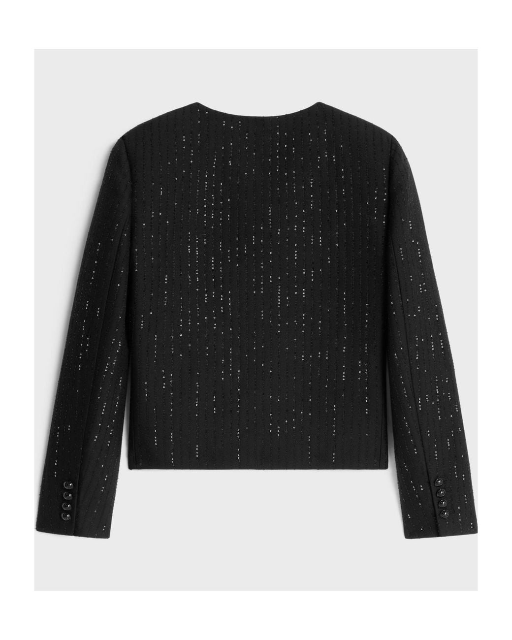 Céline Black Chelsea Jacket With Sequins