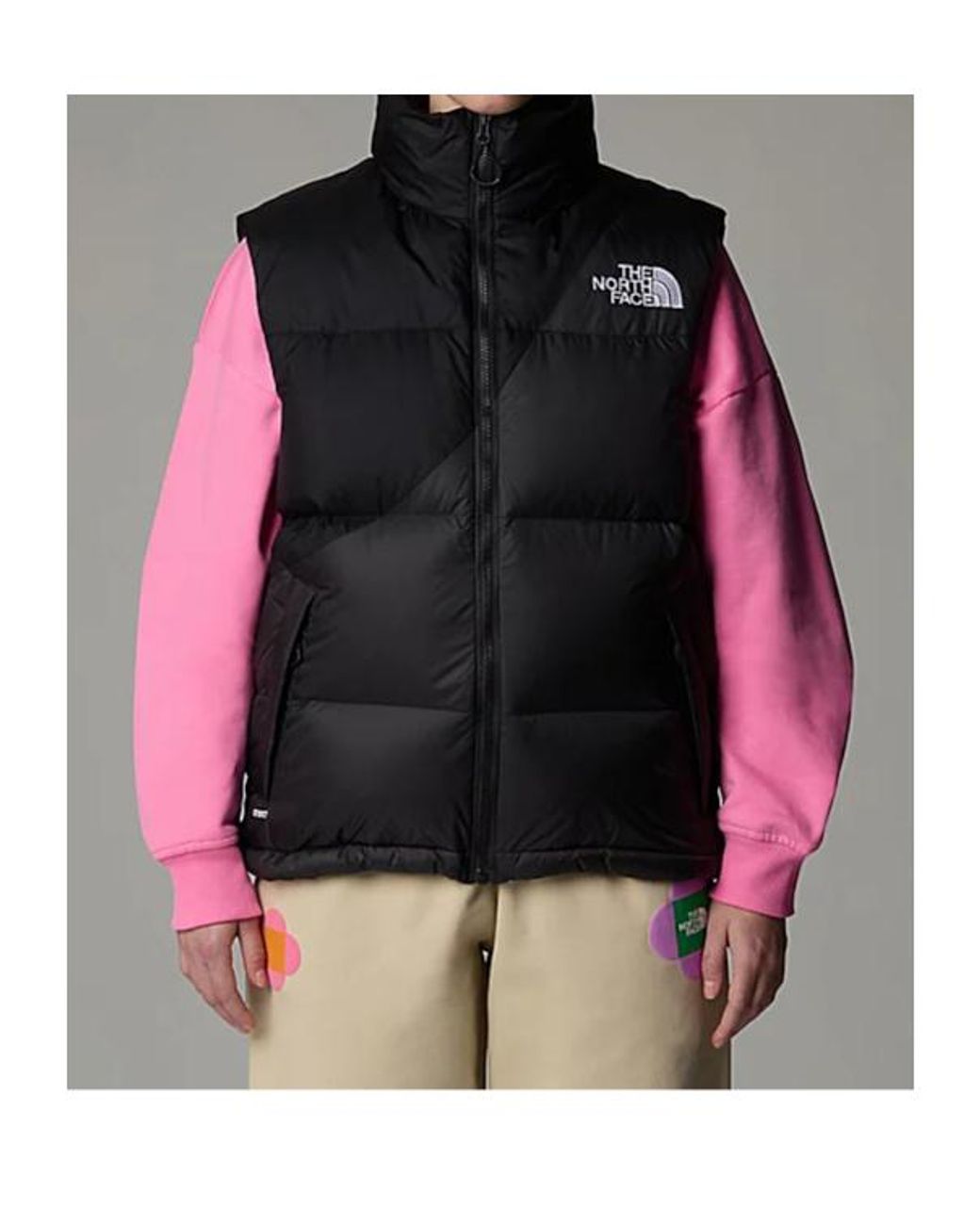 The North Face Black Logo-Embroidered Zipped Padded Gilet for men