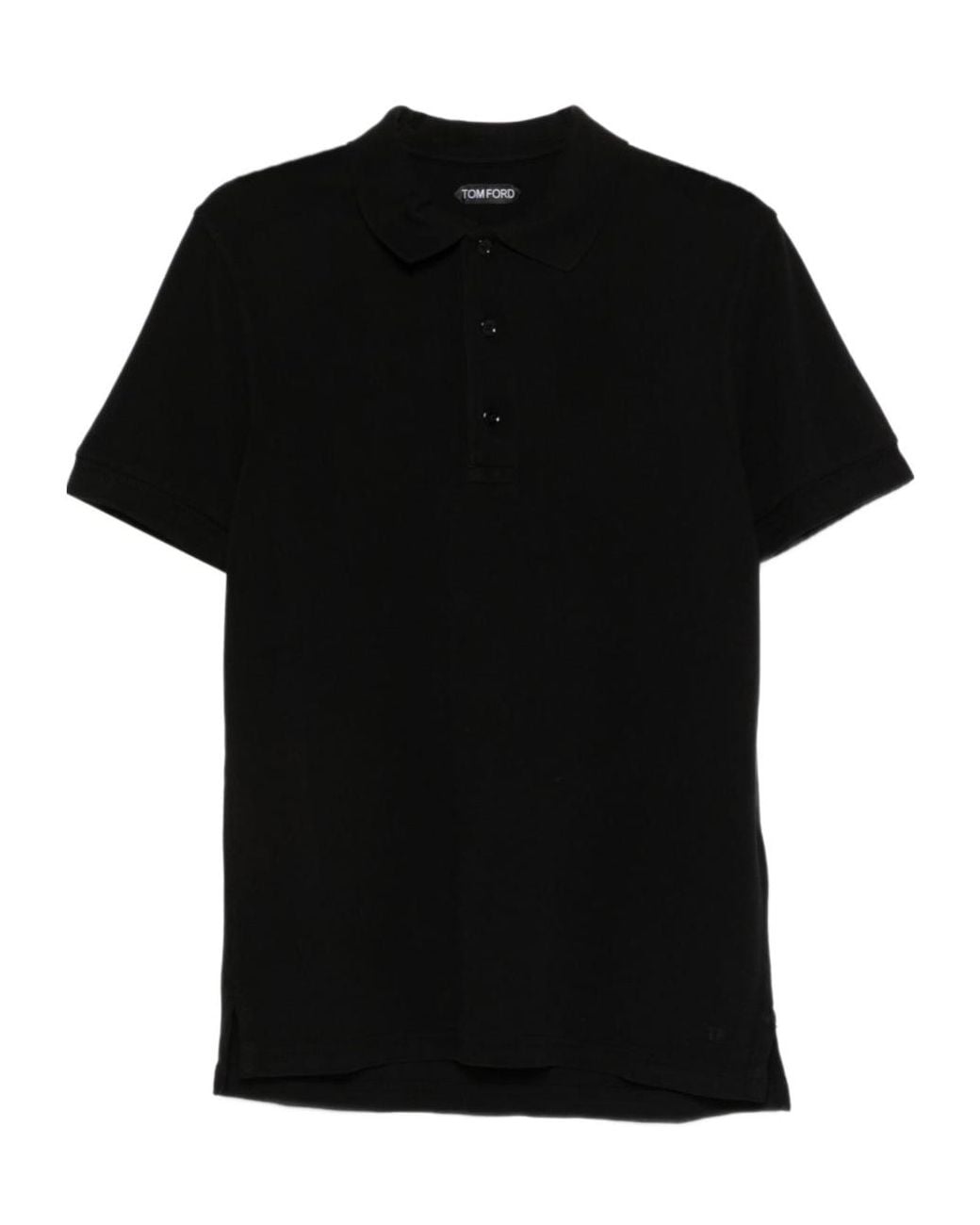 Tom Ford Black Short-Sleeved Polo Shirt for men