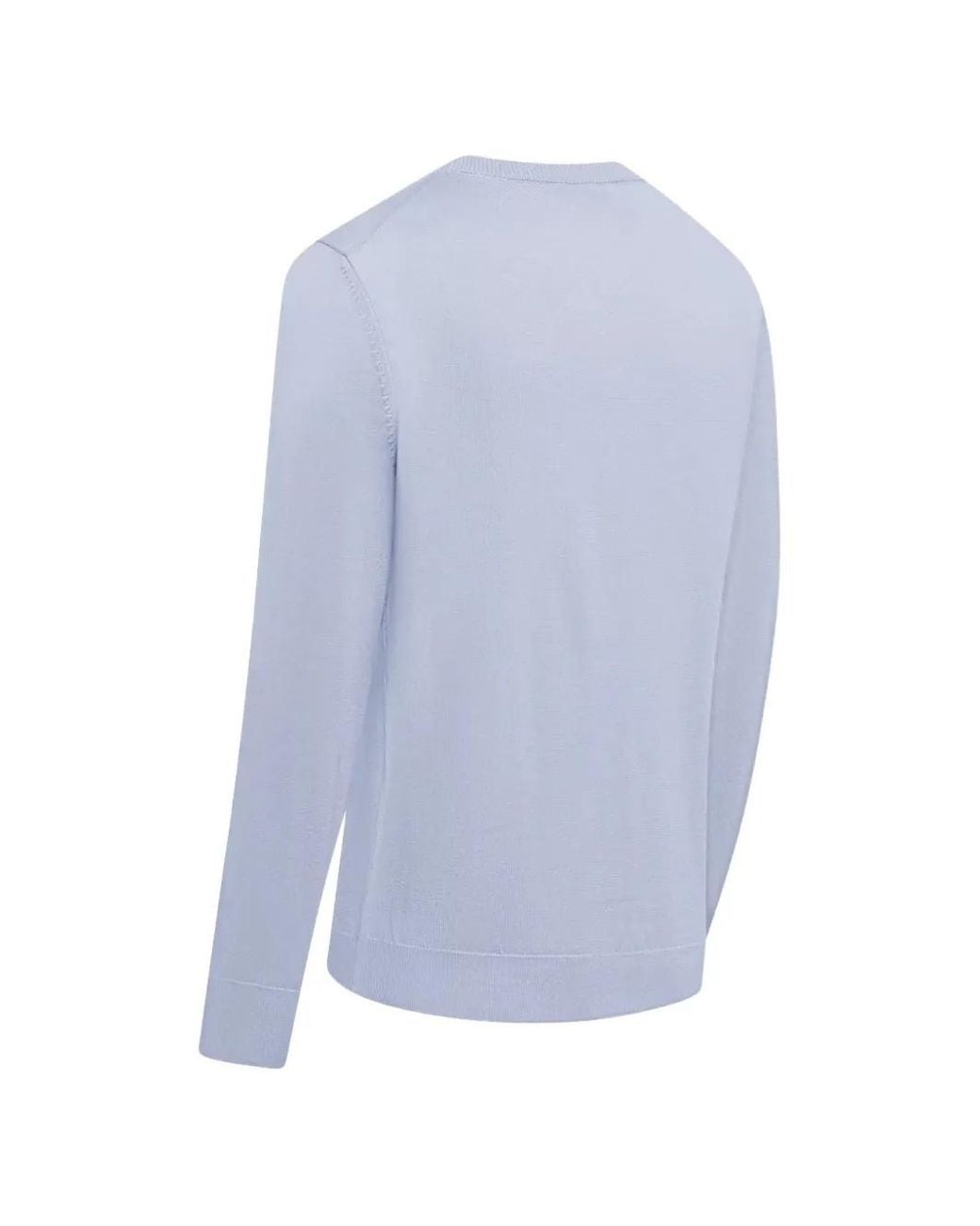 Boss Blue Crew-Neck Sweater for men