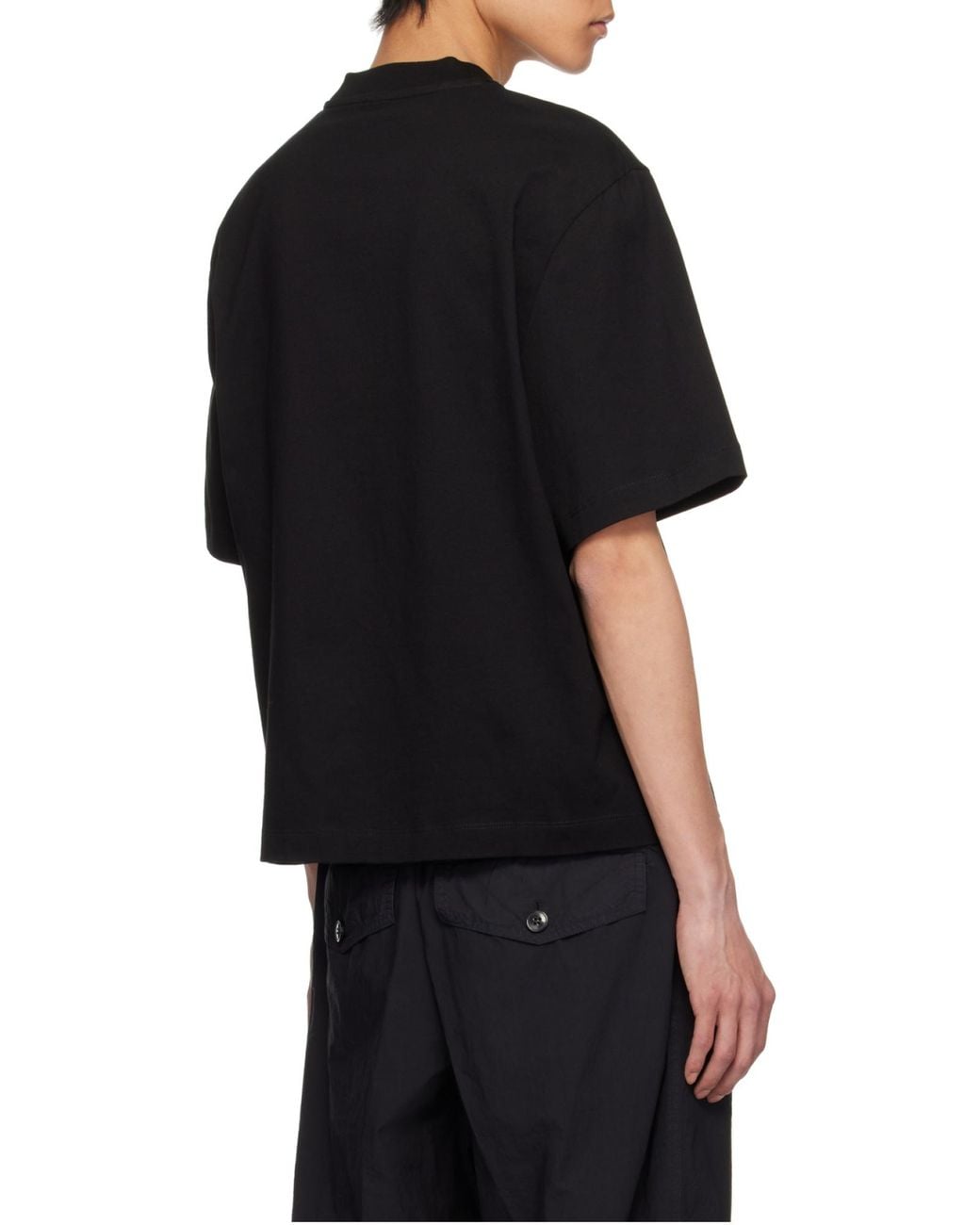 Versace Black Medusa Milano Embroidered Crewneck T-Shirt for men