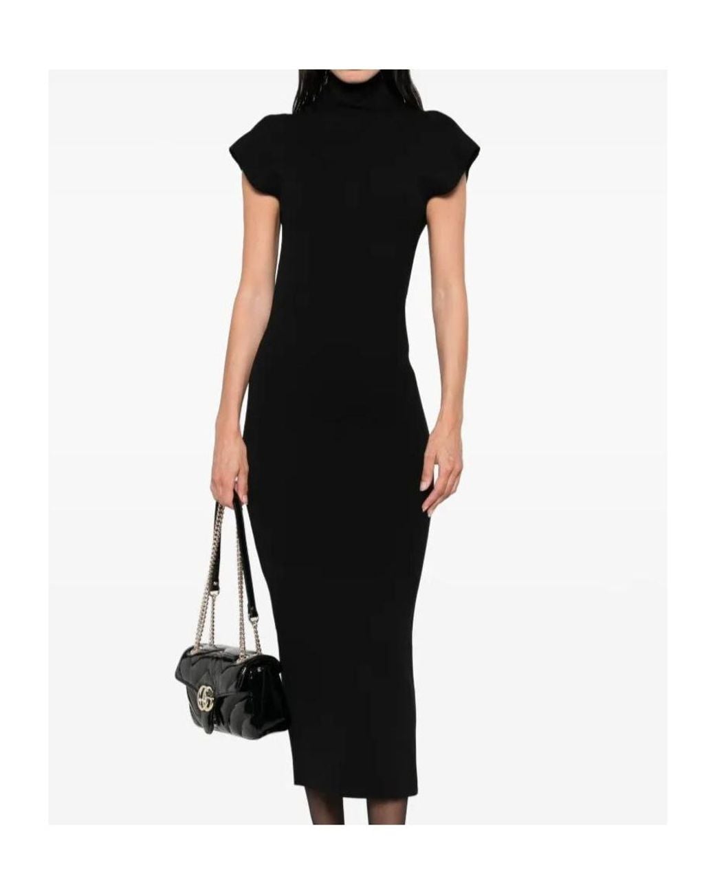 Alberta Ferretti Black Backless Dress