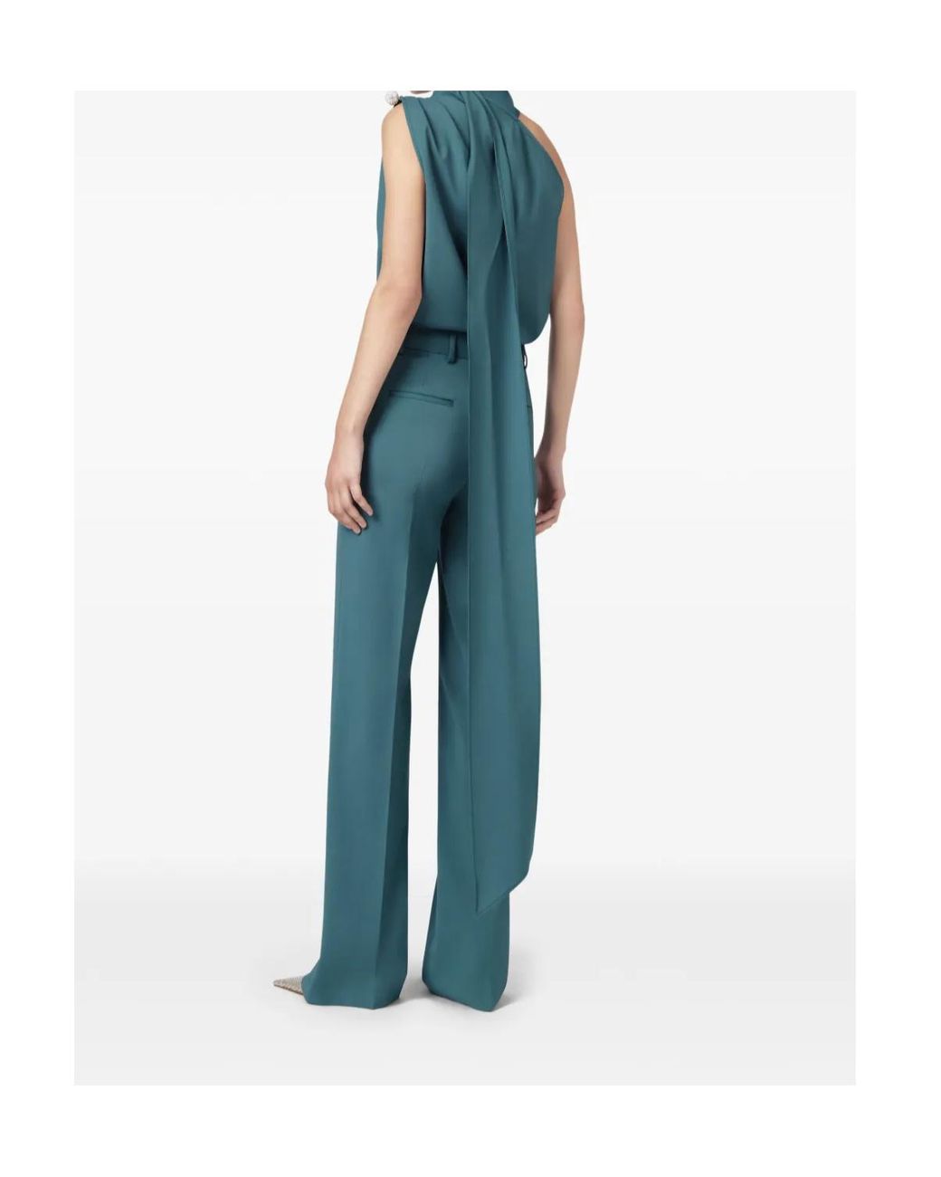 GIUSEPPE DI MORABITO Blue Straight-Leg Tailored Pants