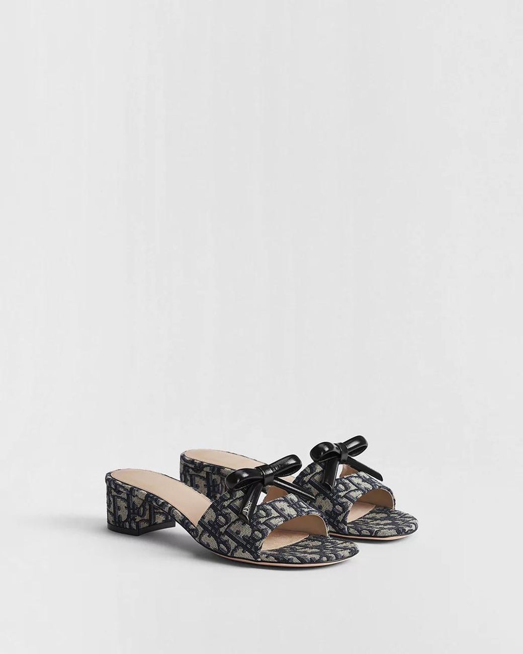 Dior Multicolor Bow Heeled Slide