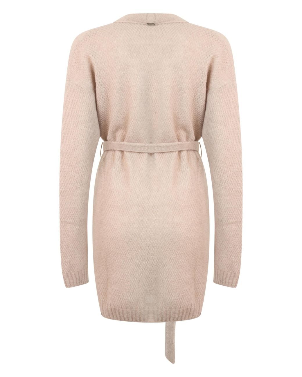 Herno Natural Belted V-Neck Cardigan