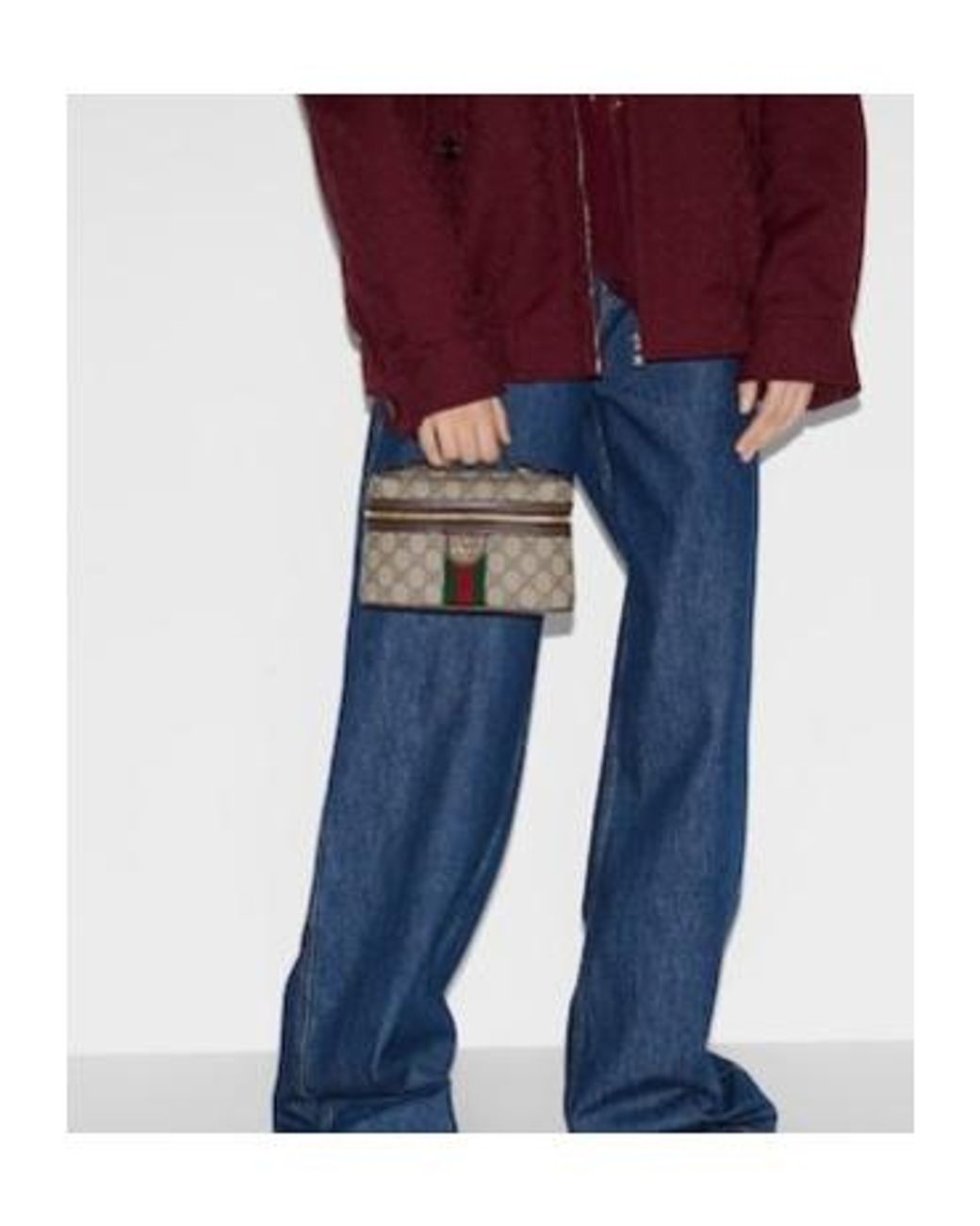 Gucci Brown Ophidia Super Mini Shoulder Bag