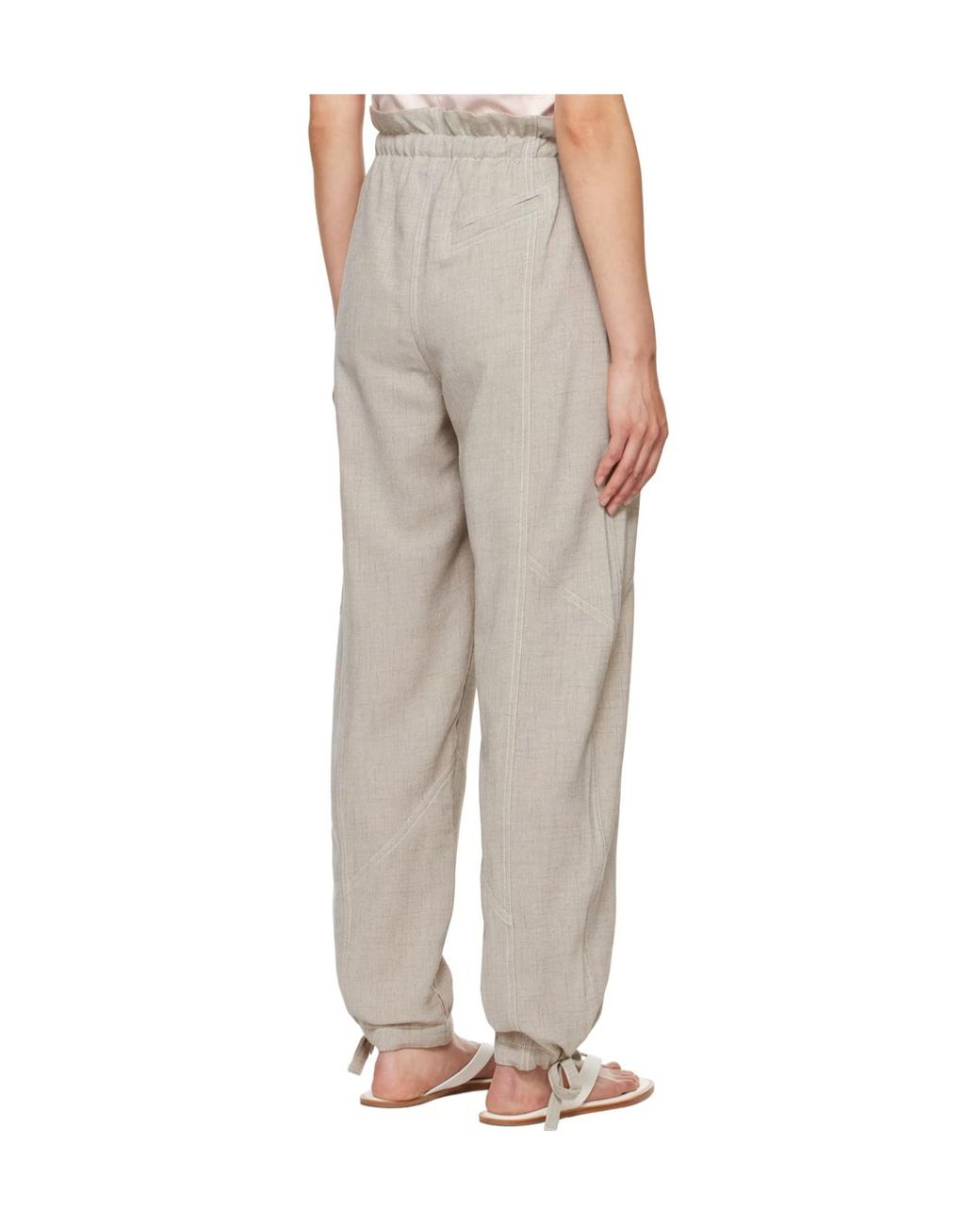 Ganni Gray Loose Fit Trousers