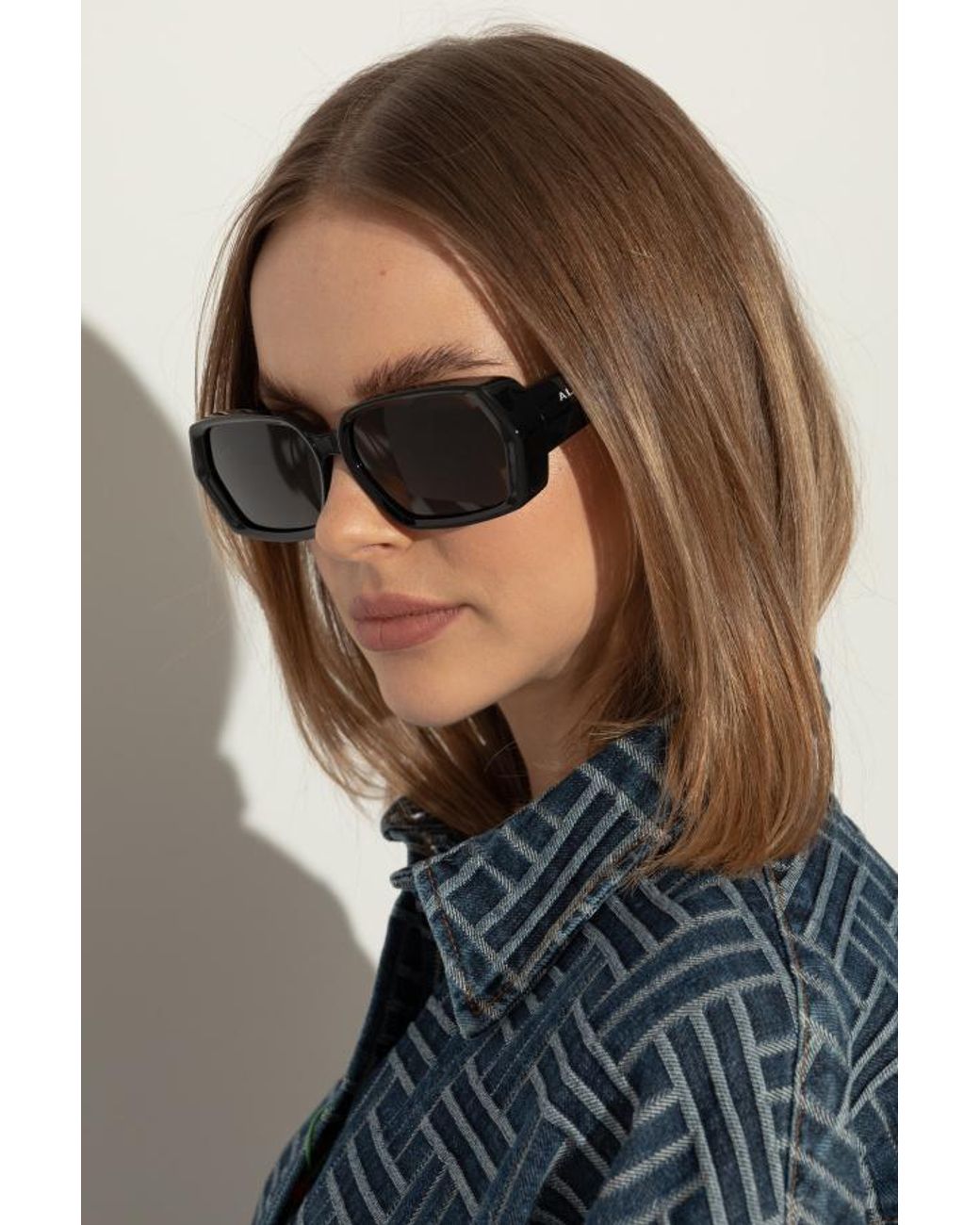 Alaïa Multicolor Alaïa Geometric Rectangular Sunglasses