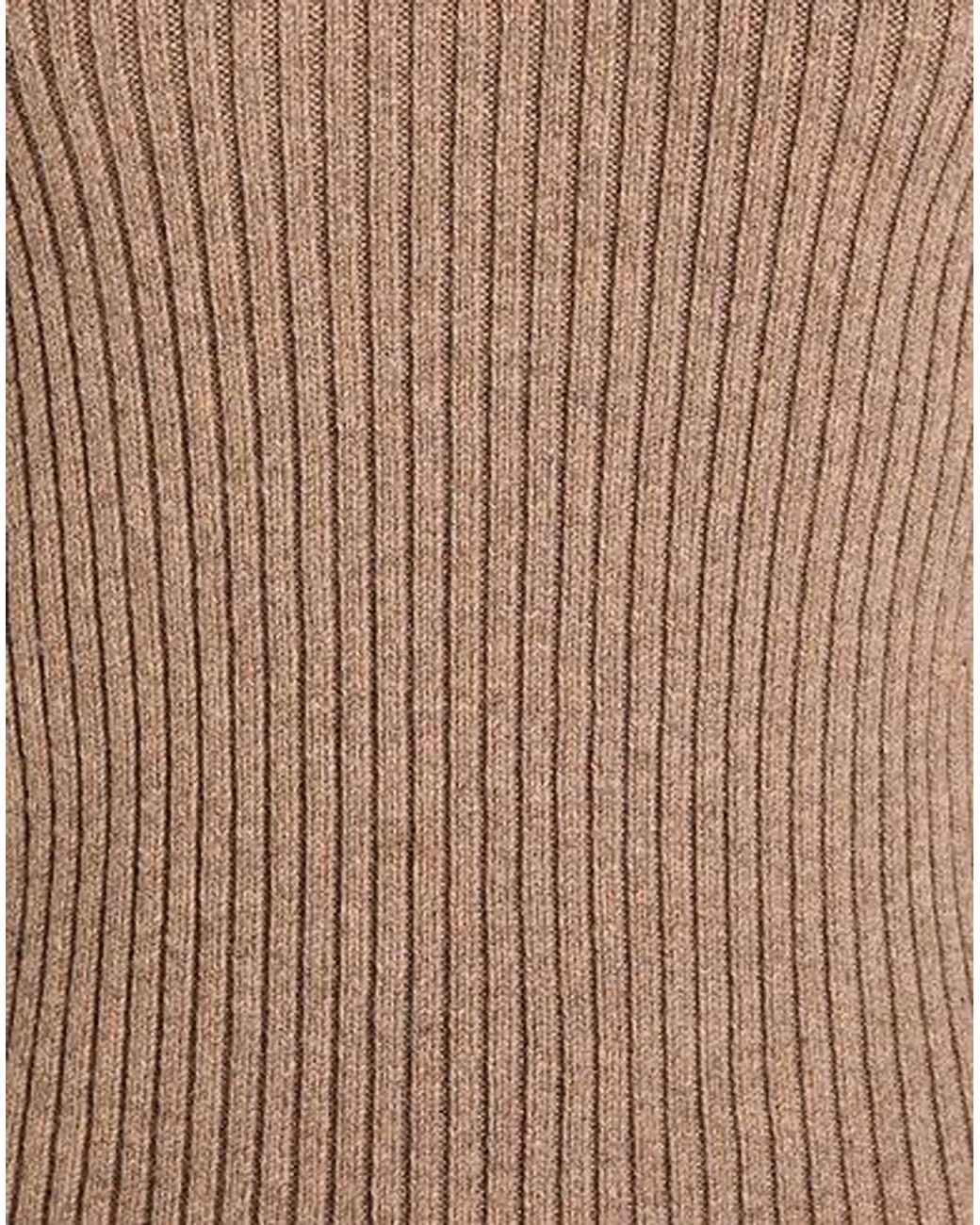 Max Mara Brown Long-Sleeved High-Neck Sweater