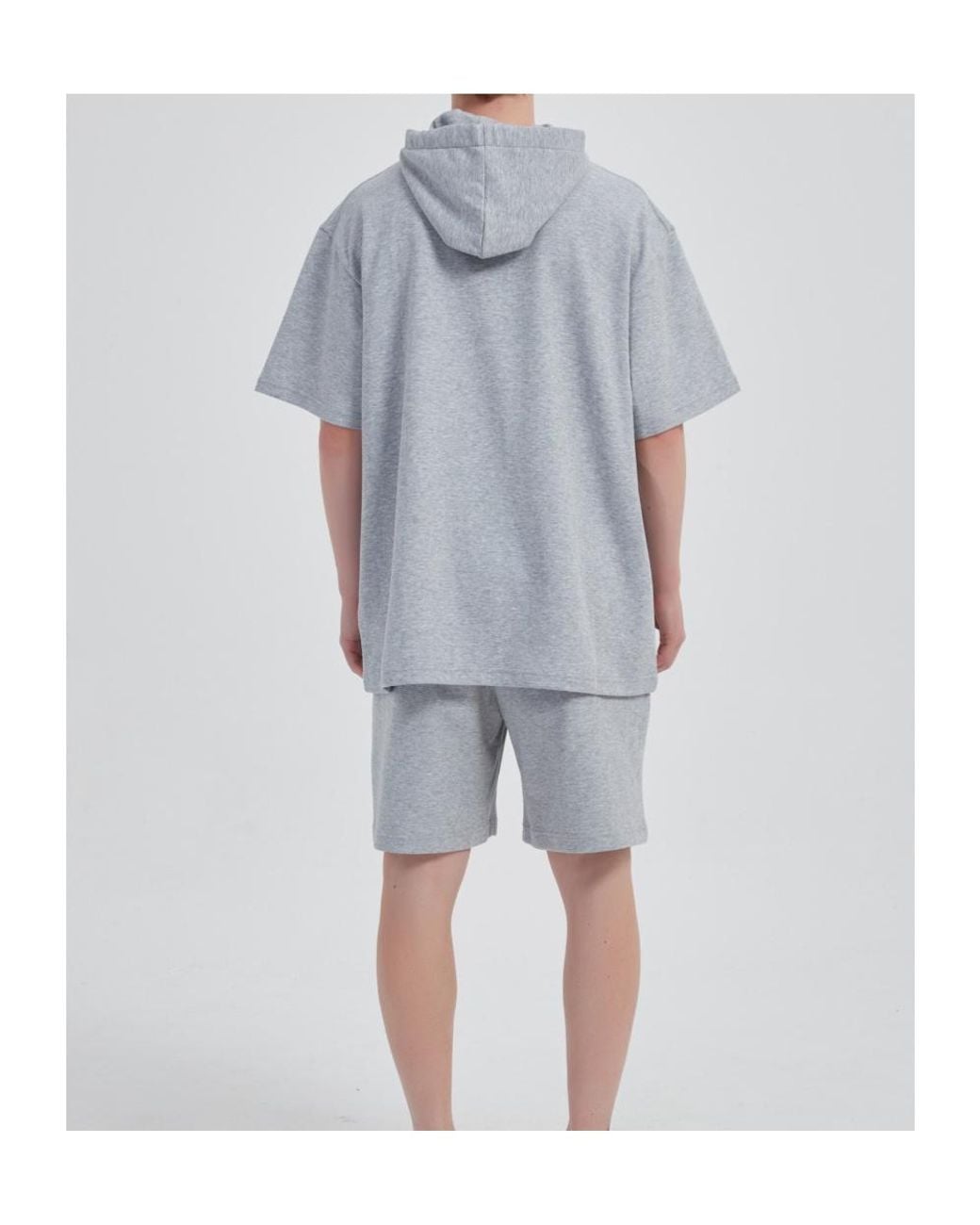 Marissa Chiara Gray Webbing Drawstring Shorts for men