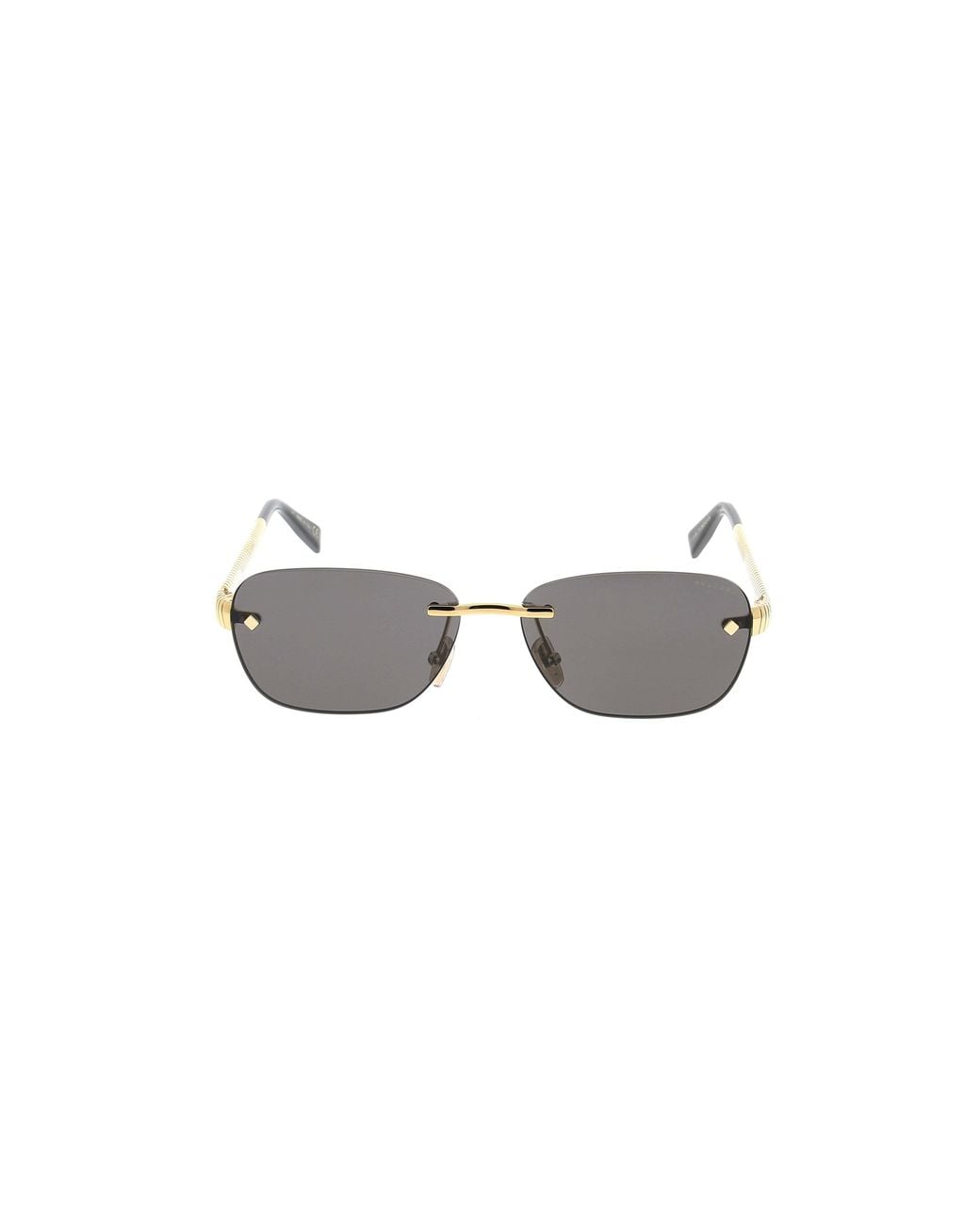 BVLGARI Black Bulgari Rectangular Frame Sunglasses