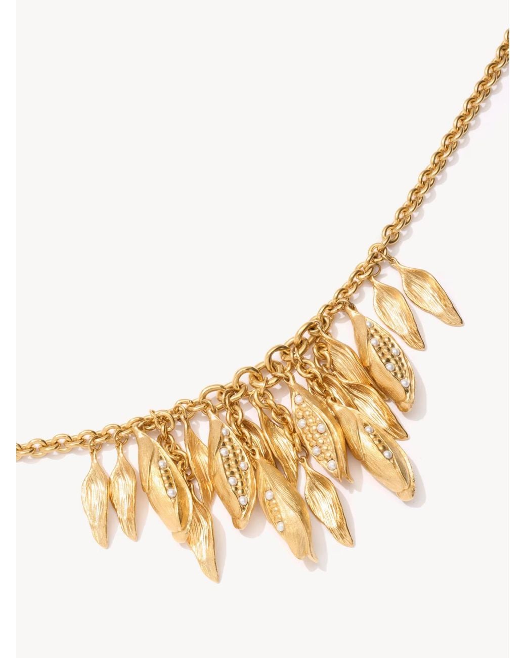 Chloé Metallic Corn Necklace