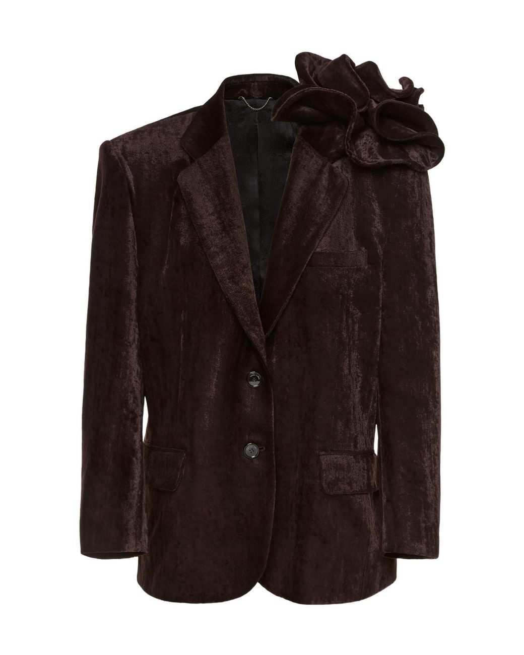 Magda Butrym Brown Long-Sleeved Suit Jacket