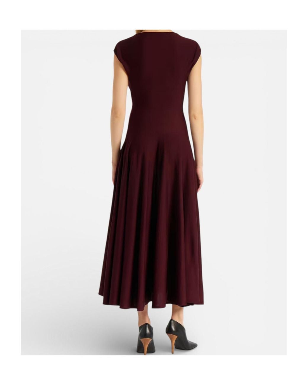 Alaïa Red V-Neck Dress