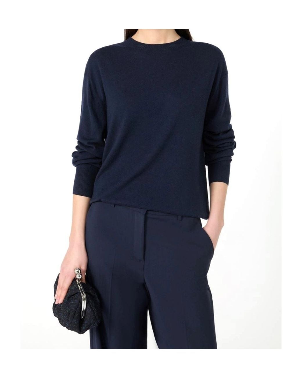 Weekend by Maxmara Blue Long-Sleeved Knitwear