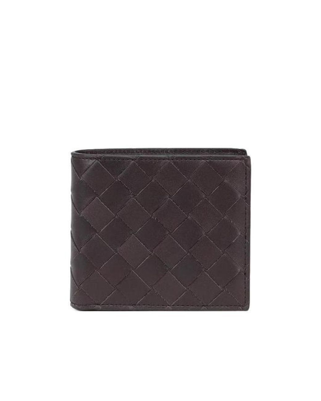 Bottega Veneta White Intrecciato Bifold Wallet for men