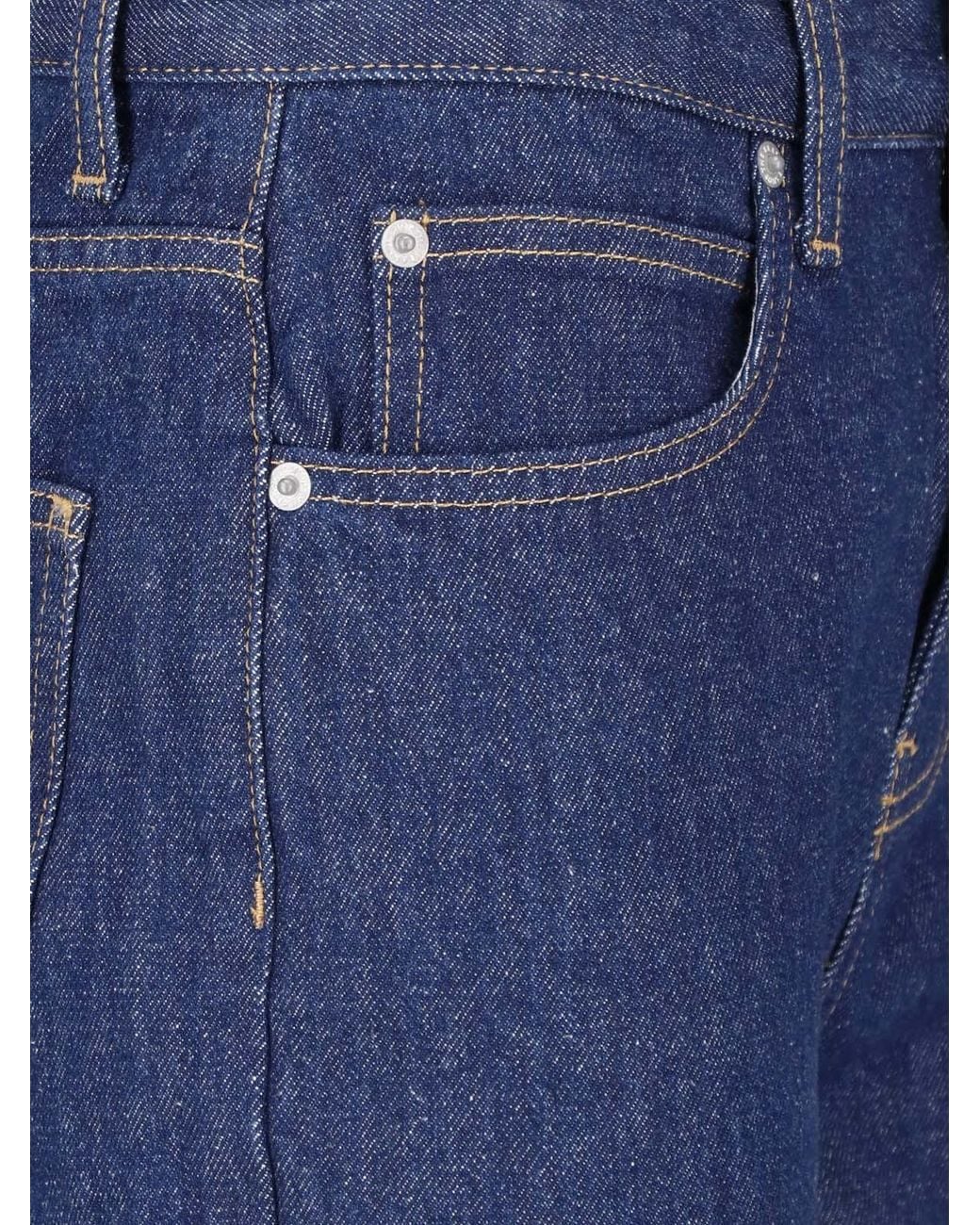 Frankie Shop Blue Straight-Leg Jeans