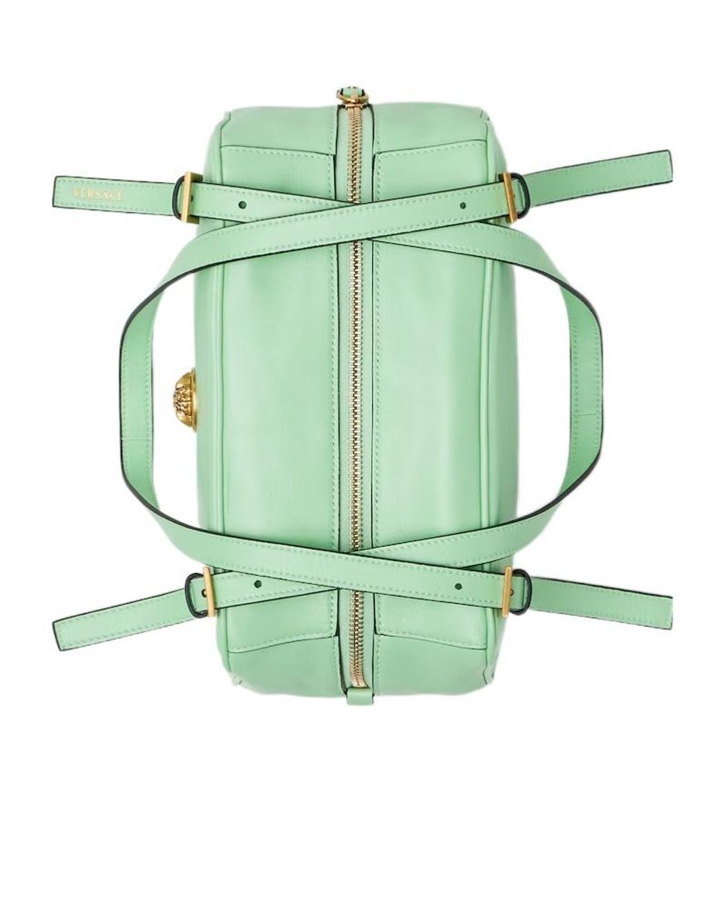 Versace Green Emblème Bowling Bag