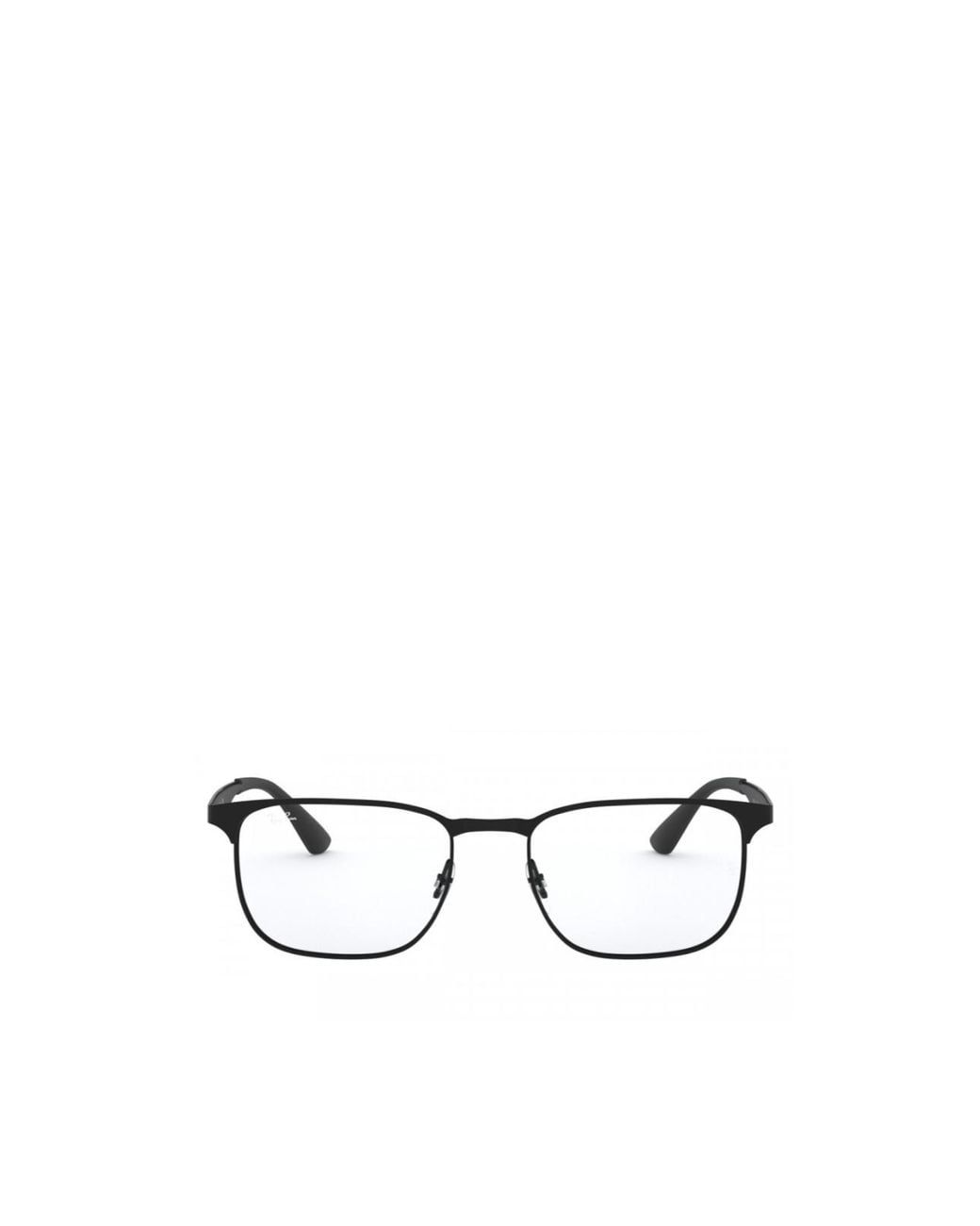 Ray-Ban White Square Frame Glasses for men