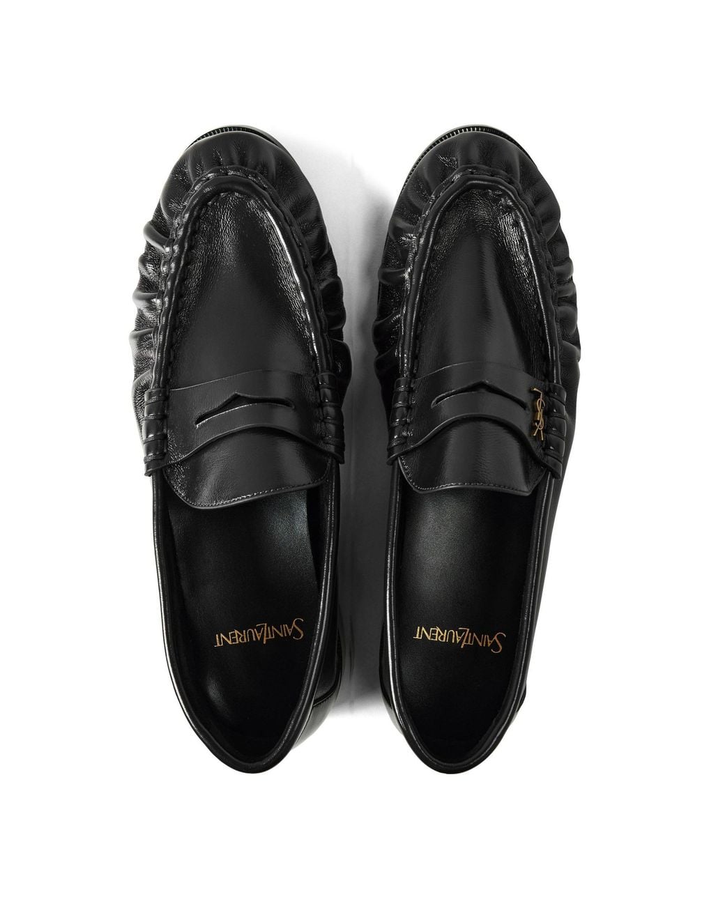 Saint Laurent Black Glossy Loafer