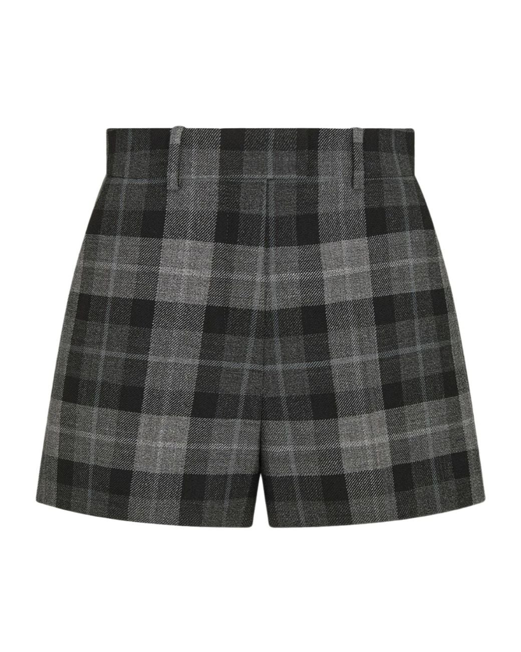 Dior Gray Christian Checkered Shorts
