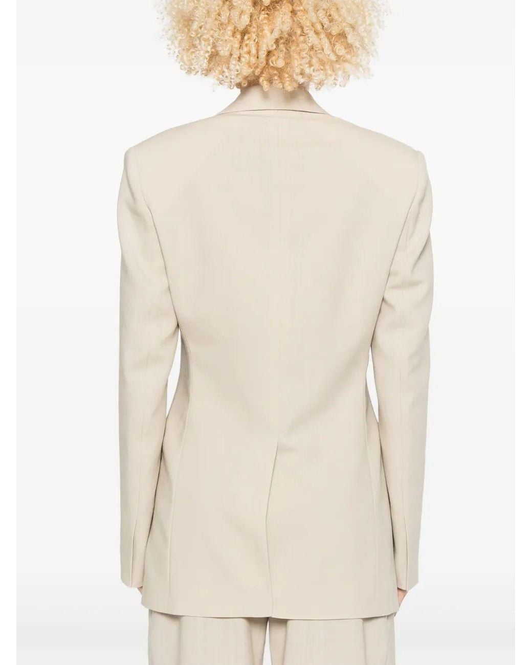 Wardrobe NYC Natural Wool Blazer