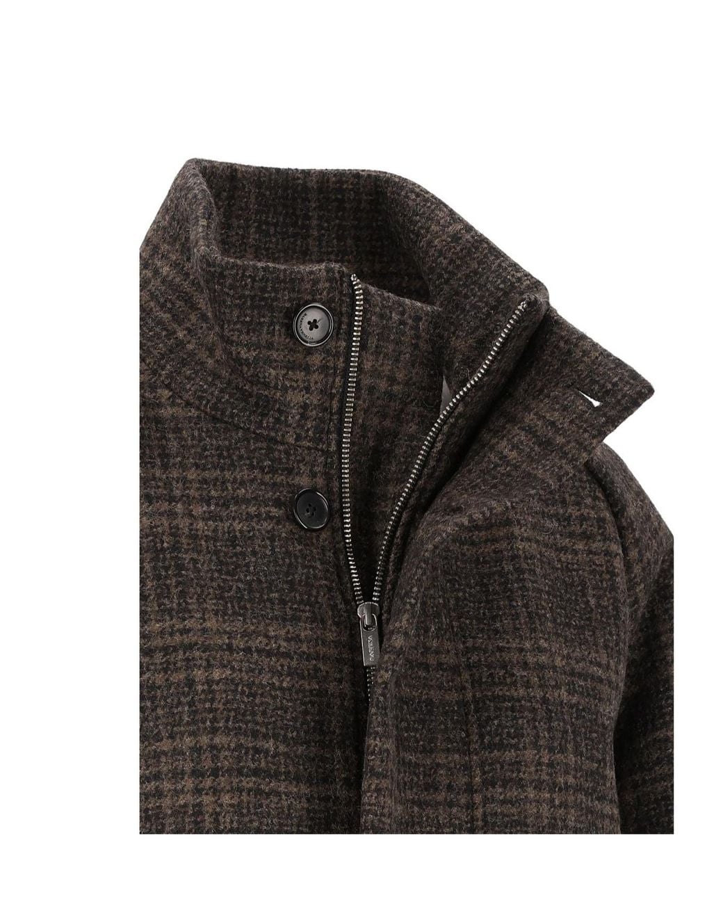 Barena Black Eolo Check Zip Jacket
