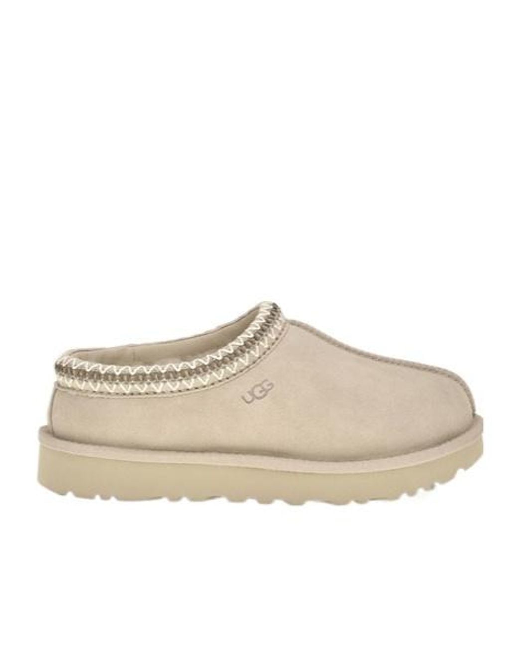 Ugg Natural Tasman Ii Logo Debossed Slippers
