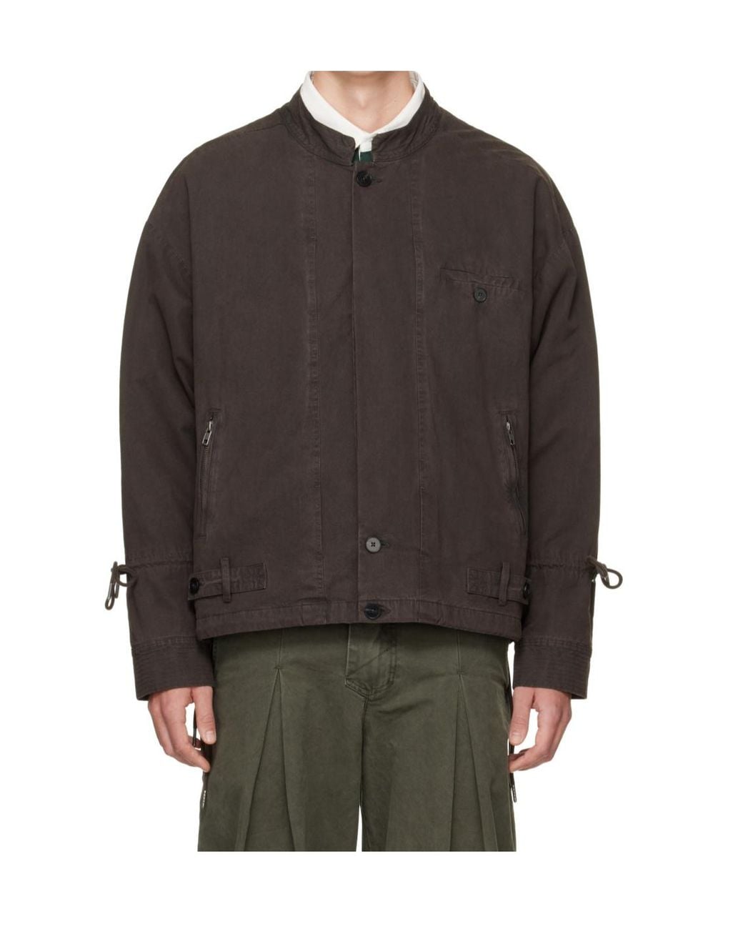 Entire studios Gray Alcove Button-Front Casual Jacket for men