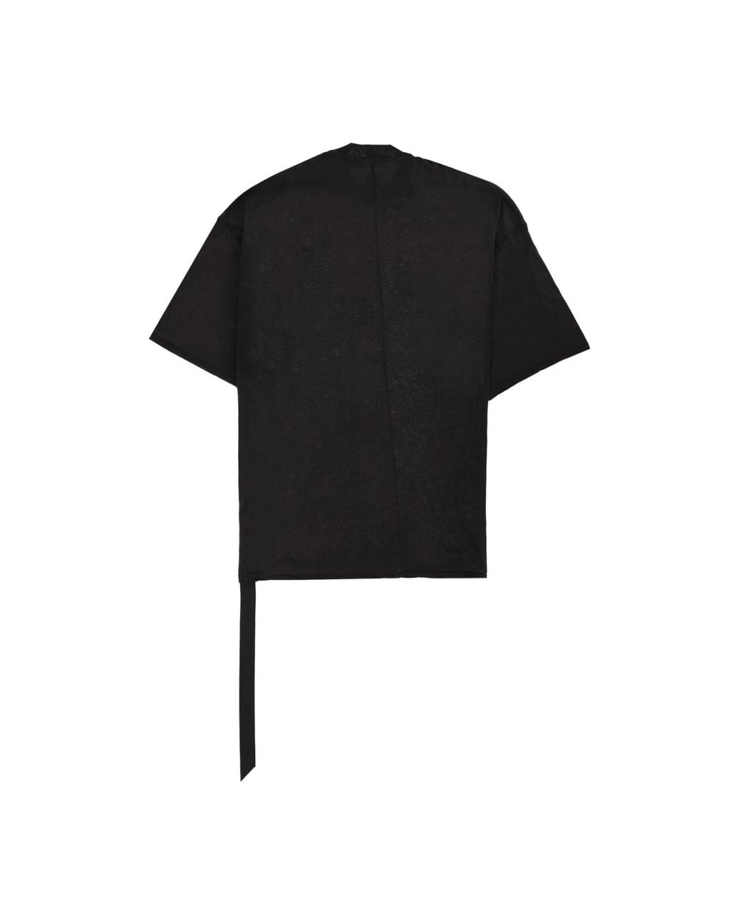 Rick Owens Black Oversized Crewneck T-Shirt for men