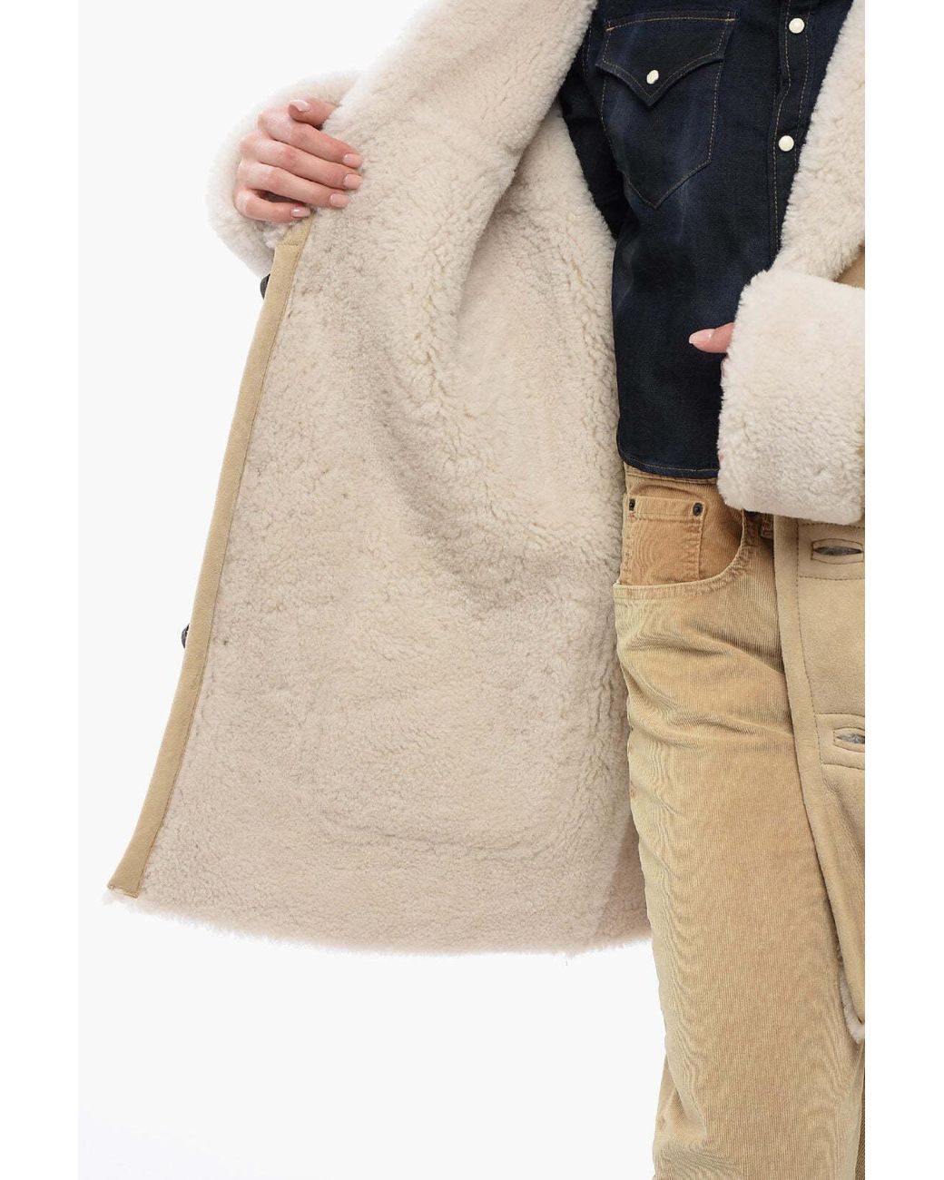 DSquared² Natural Patch-Pocket Coat