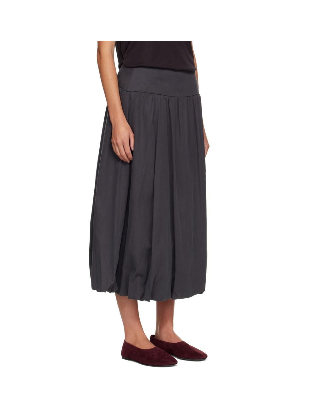LE17SEPTEMBRE Black Fluid Balloon Skirt
