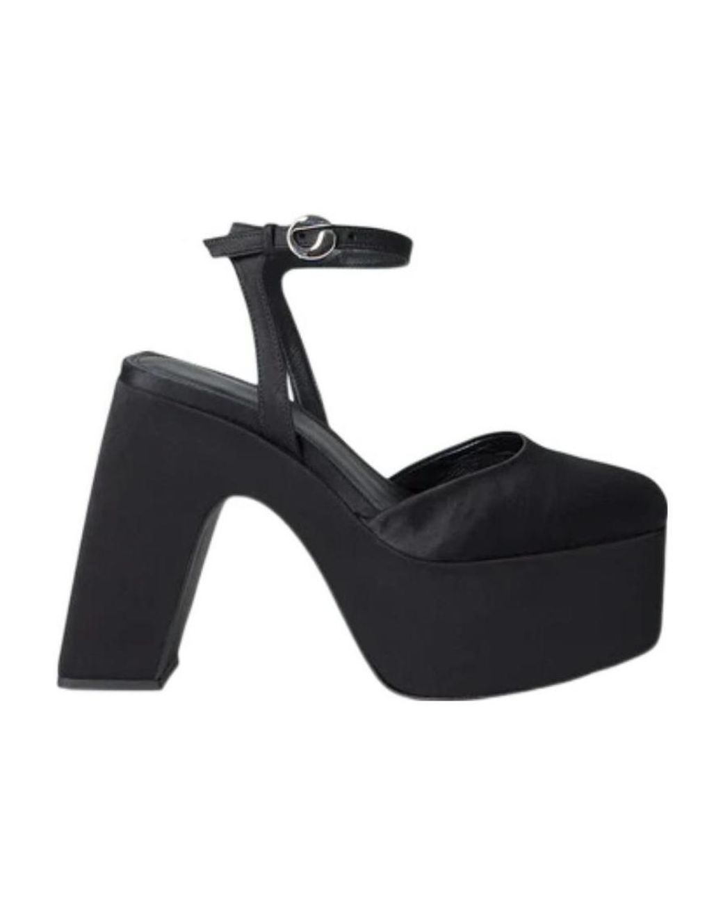 Coperni Blue Bridge Platform Round-Toe Pumps