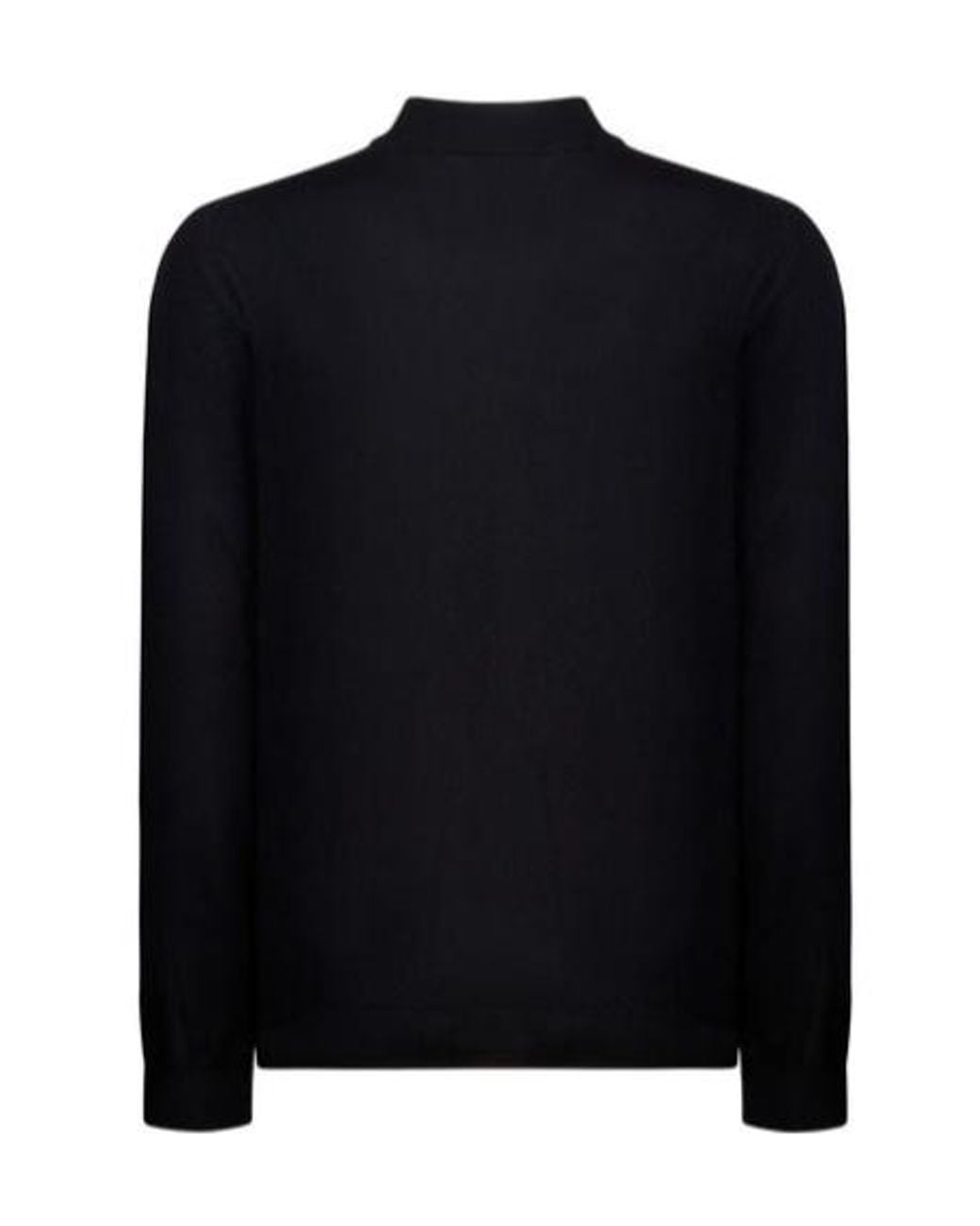 Zanone Black Mock-Neck Sweater for men