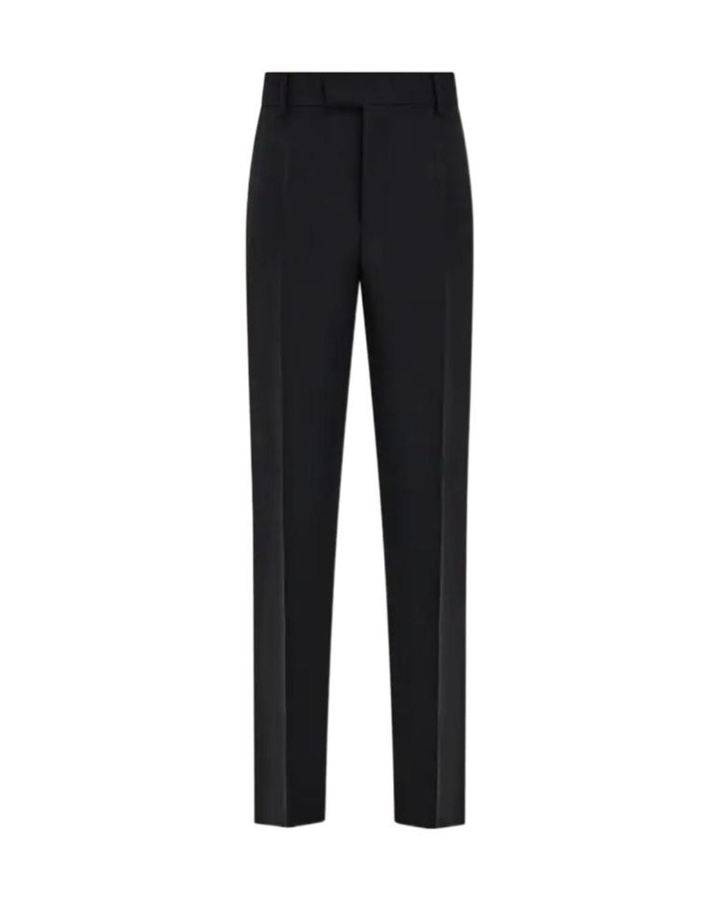 Ferragamo Black Ferragamo Straight-Leg Tailored Trousers for men
