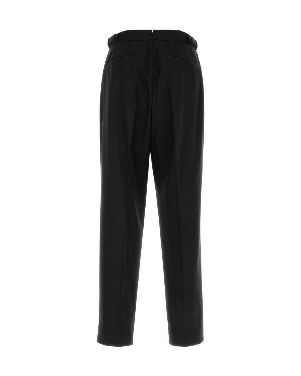 Brioni Black Pressed-Crease Straight-Leg Trousers for men