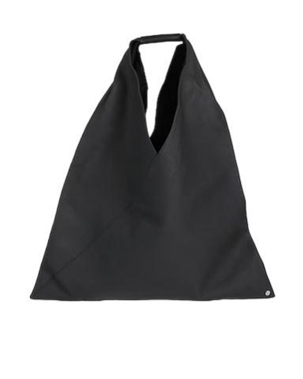 MM6 by Maison Margiela Black Large Solidcolor Handbag