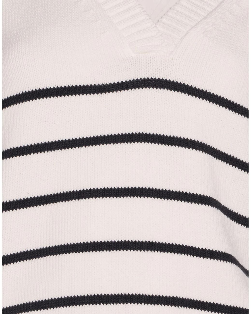 Max Mara White Sleeveless Knitted Top