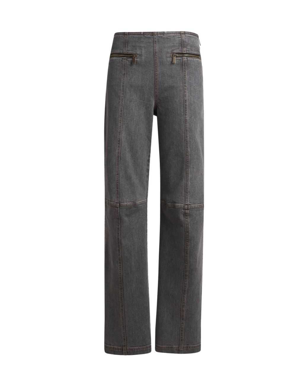Etro Gray Pegaso Logo Jeans