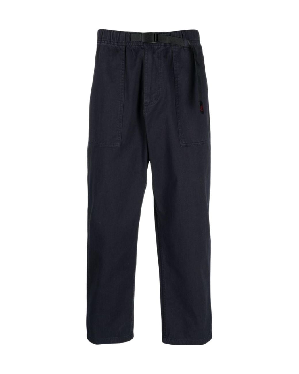 Gramicci Blue Elasticated Drawstring-Waistband Trousers for men