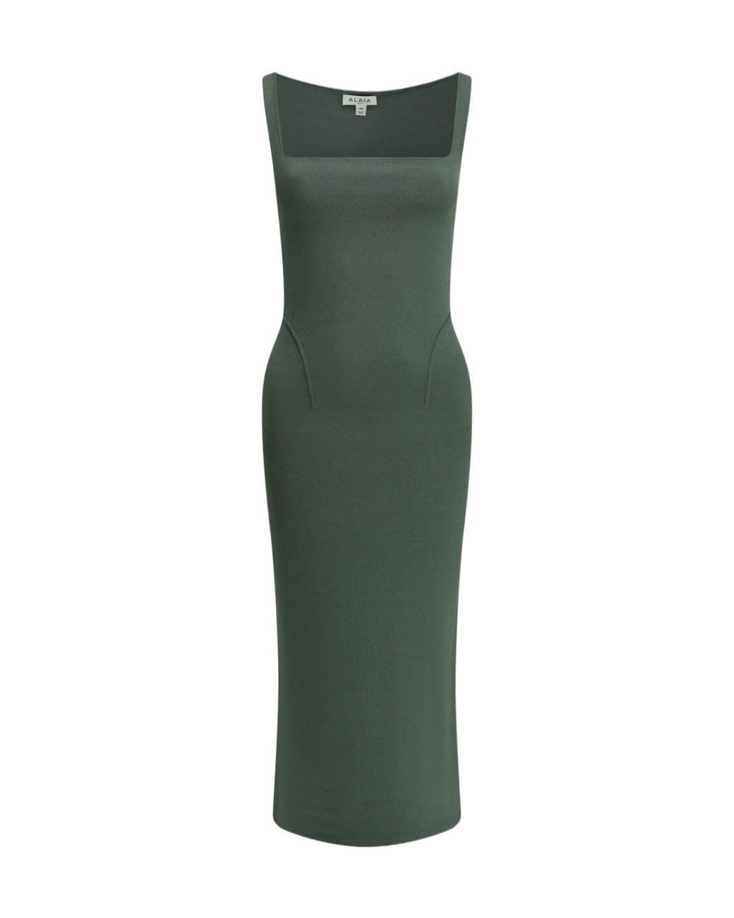 Alaïa Green Fitted Midi Dress