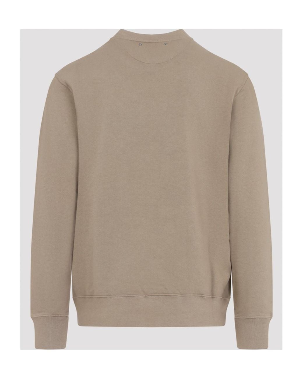 Golden Goose Deluxe Brand Gray Logo Cotton Sweatshirt for men