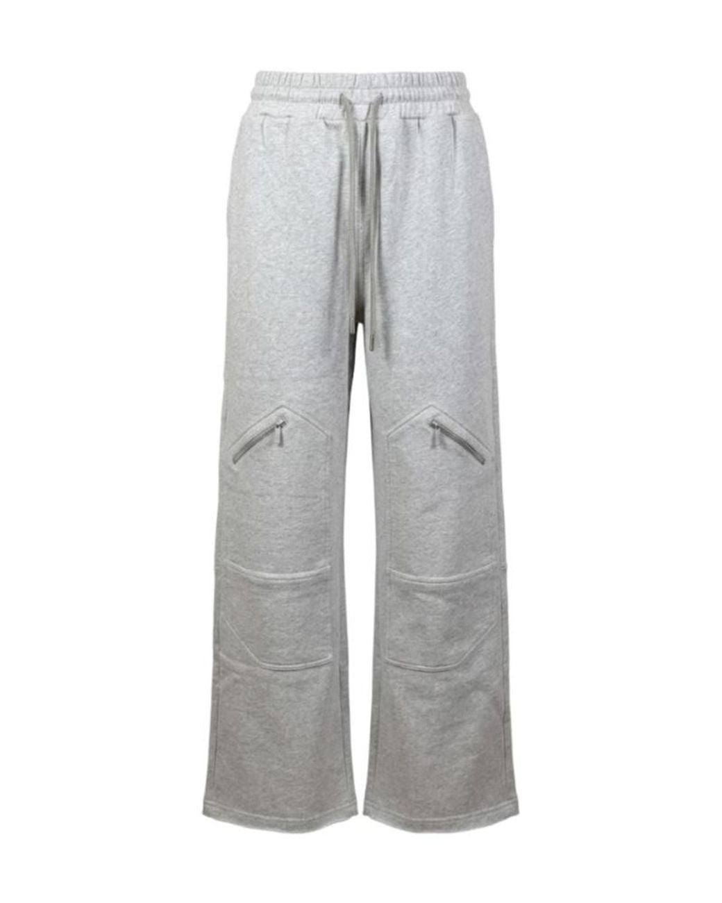 Off-White c/o Virgil Abloh Gray Zip-Pocket Track Pants
