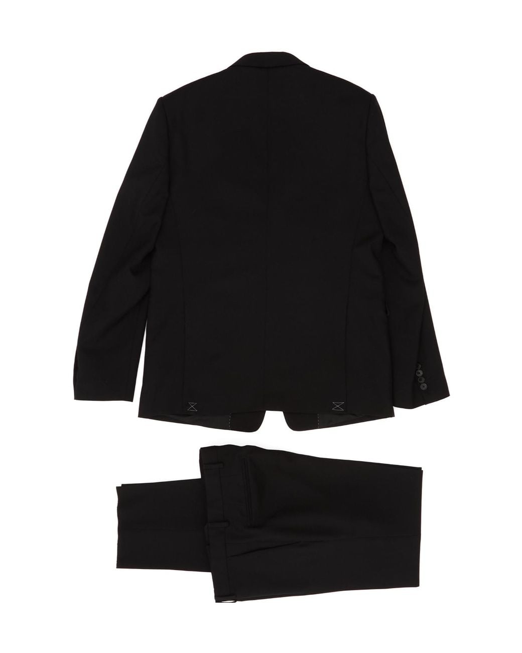 Dries Van Noten Black Single-Breasted Suit for men