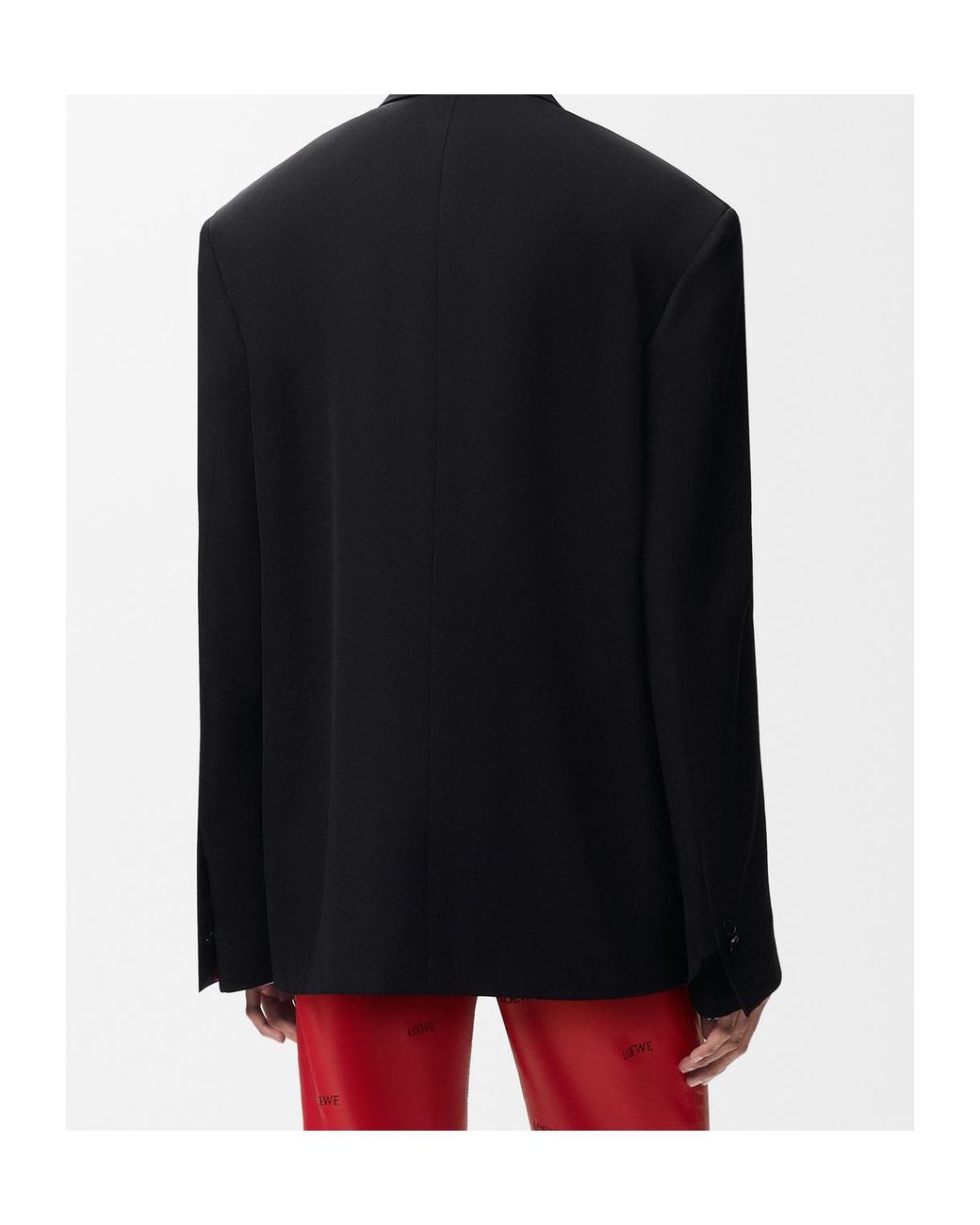 Loewe Blue Single-Breasted Blazer