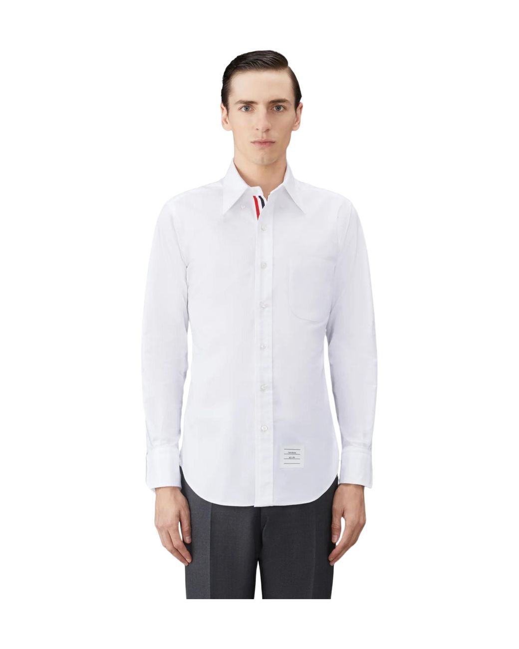 Thom Browne White Oxford Shirt for men