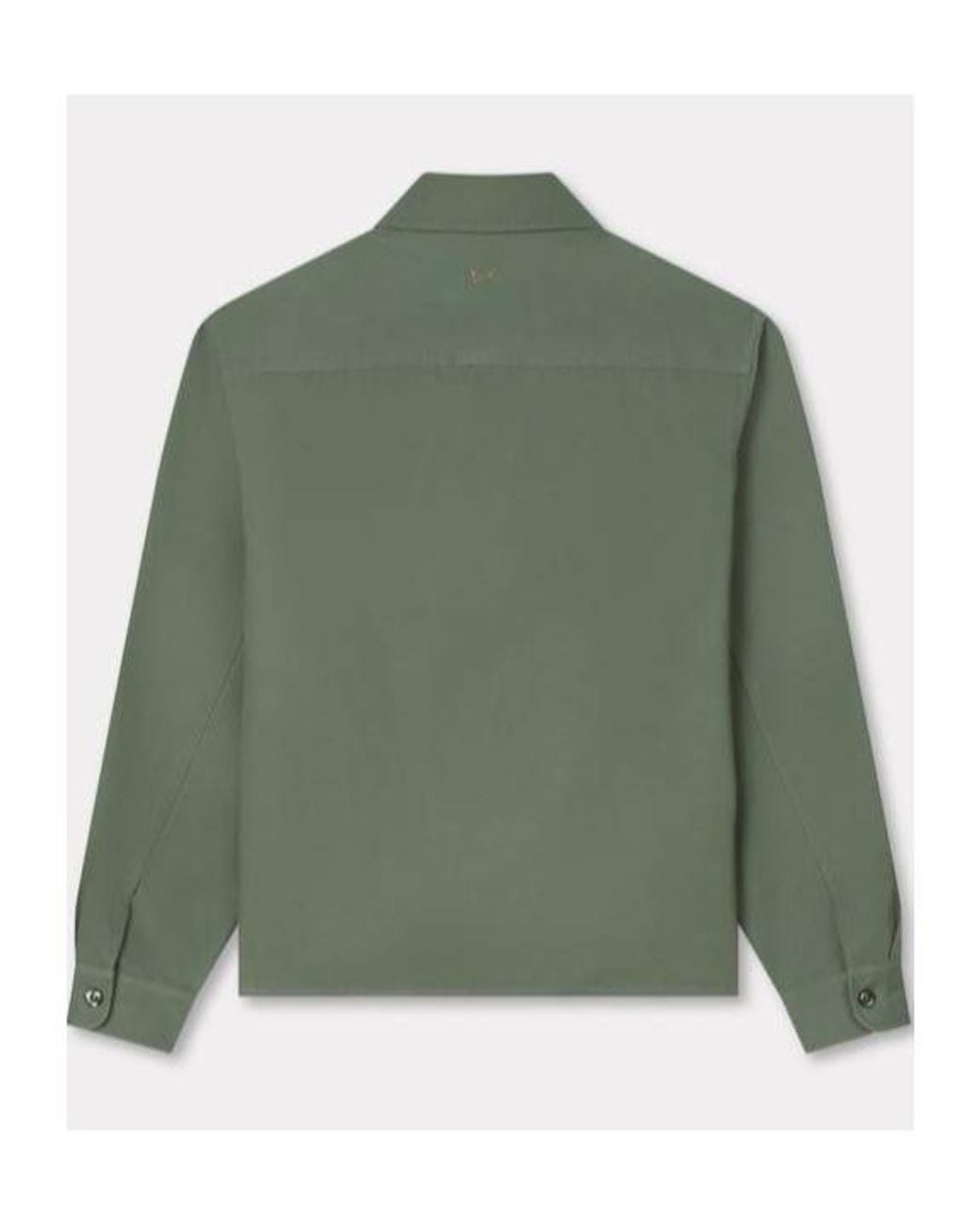 KENZO Green Long-Sleeved Overshirt for men