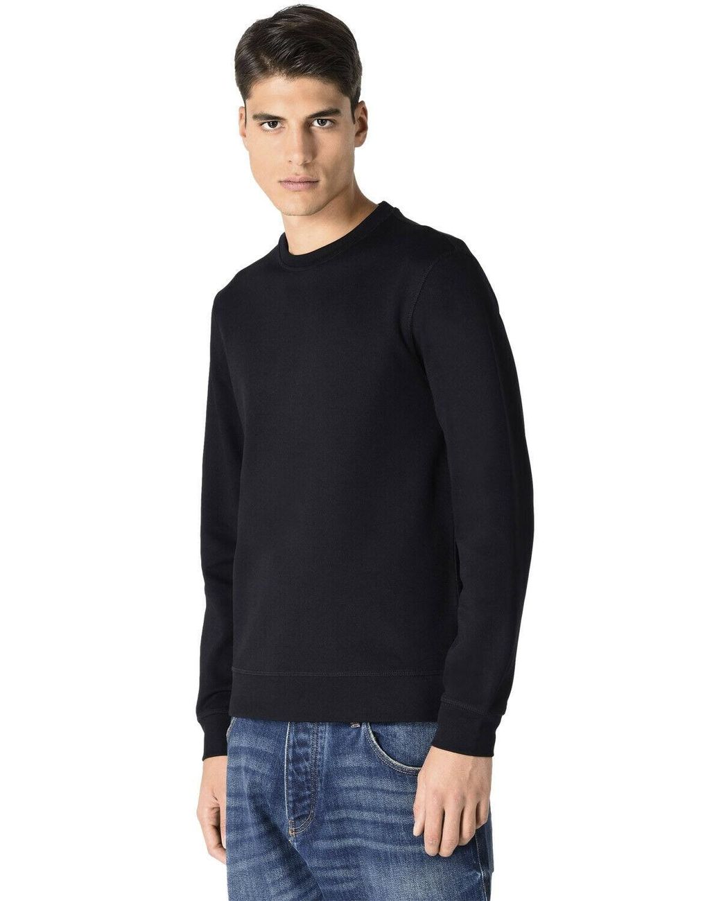 Armani Jeans Black Sports Sweater for men