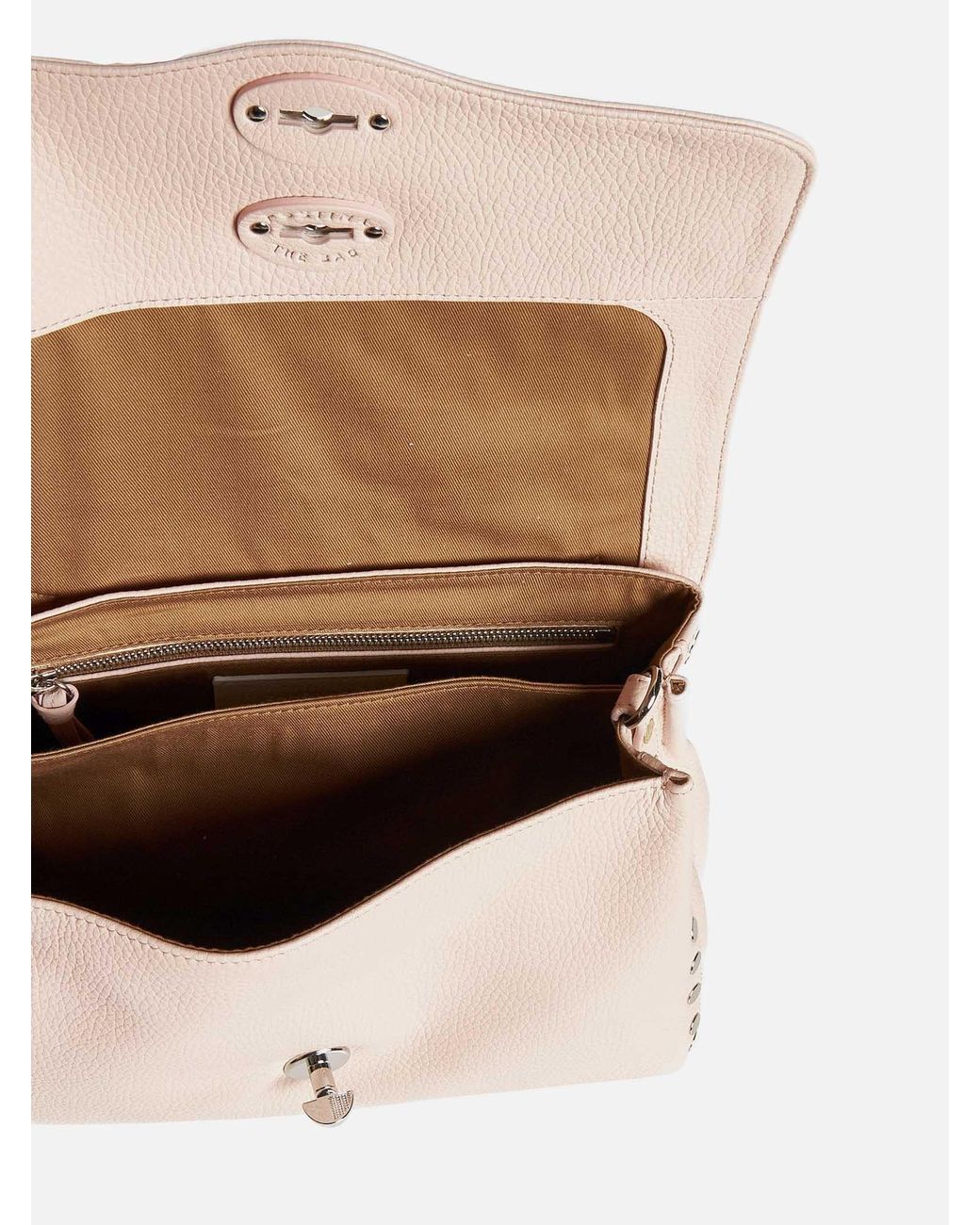 Zanellato Natural Postina Twist-Lock Top Handle Bag