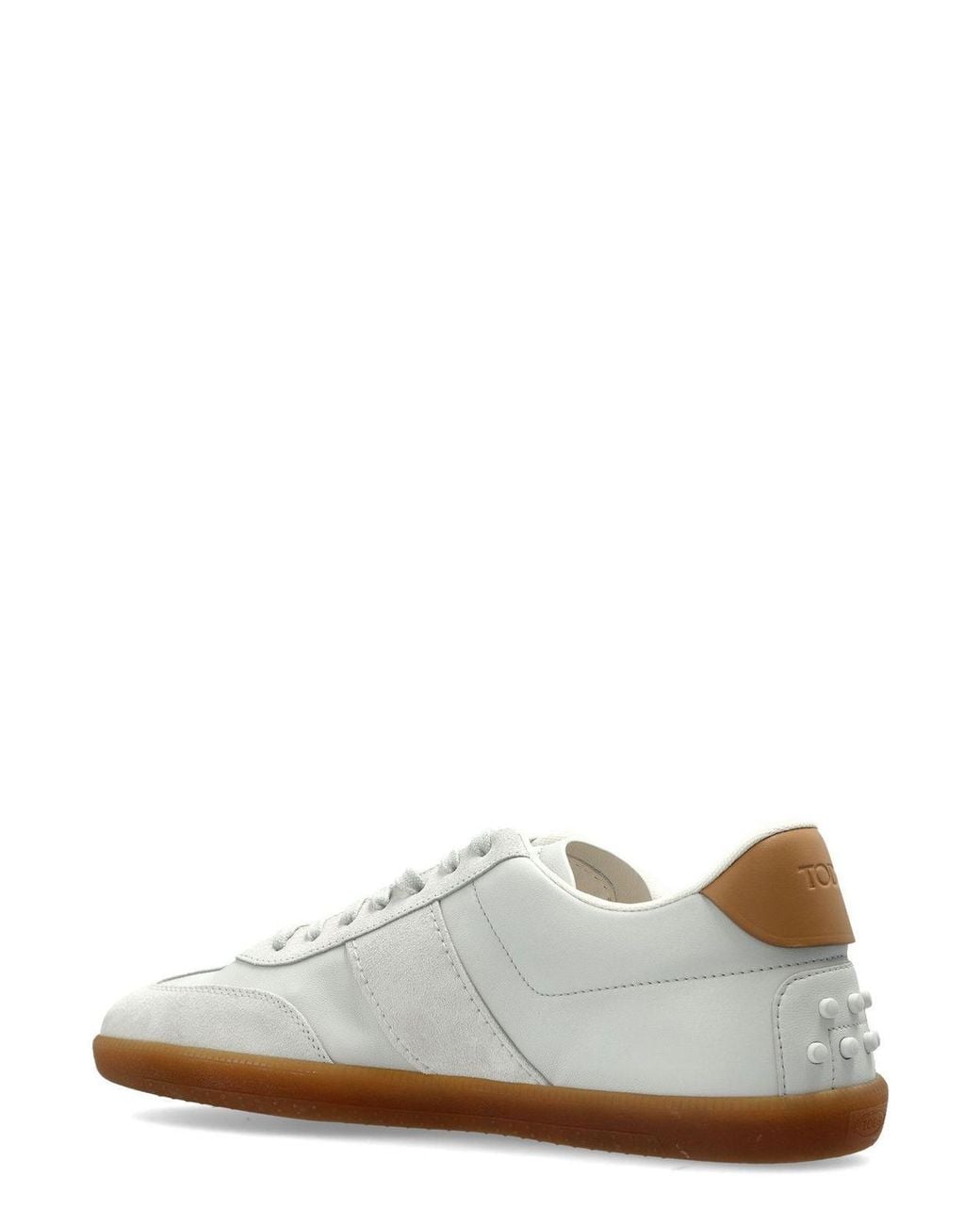 Tod's White Logo Low-Top Sneakers for men